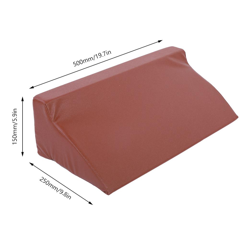 PU Leather Foam Wedge Cushion Leg Elevation Back Lumbar Support Pillow