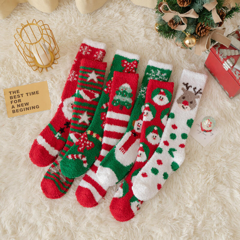 Socks Christmas Sleep Christmas Santa Rudolph