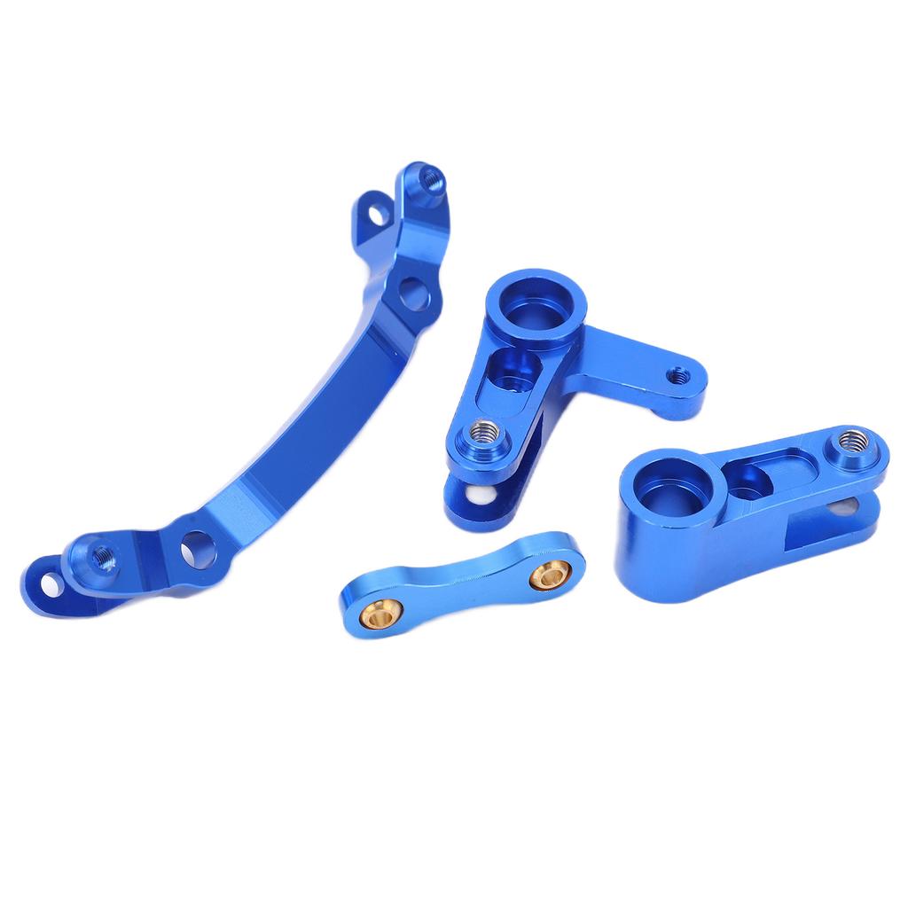 Set Piese Direcție Aliaj Aluminiu Ușor Rezistent Ușor de Instalat Componentă Direcție Mașină RCAlbastru