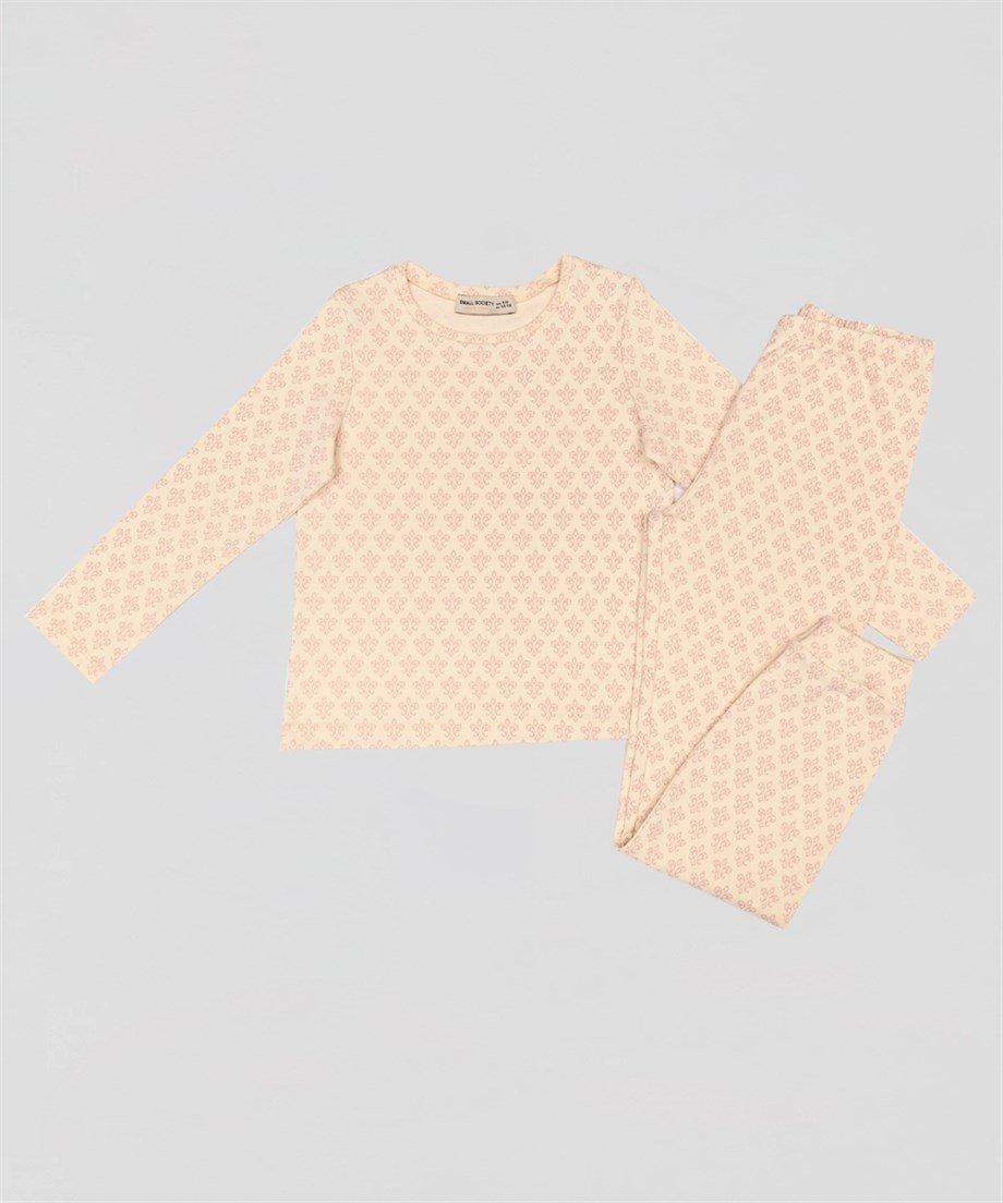 

Оранжевый пижамный комплект с принтом для девочки 1-2 Years оранжевый