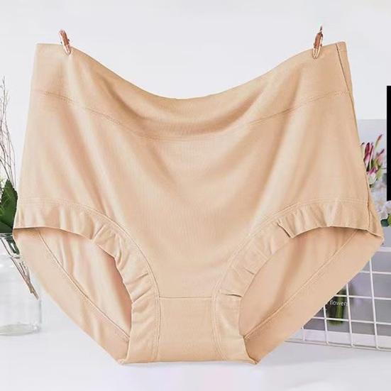 Cotton Underwear for Women Seamless Plus Size High Waisted Full Coverage Briefs Ladies Soft Stretch Tummy Control Panties