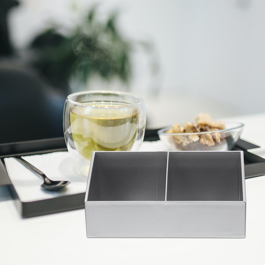 Boîte de rangement pour sachets de thé Support compartimenté Premium Pour garde-manger de cuisine Bar à café Fourniture d'hôtel restaurant Sachet de sucre