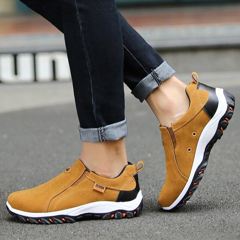Herren Wanderschuhe Slip-On Bequeme Anti-Rutsch Sneakers Schuhe Atmungsaktiv Große Größe 39 -48