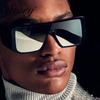STORY Fashion Wide Legged Shield Sunglasses Women Men Luxury Designer Futurist Flat Top Leopard Square S6938G