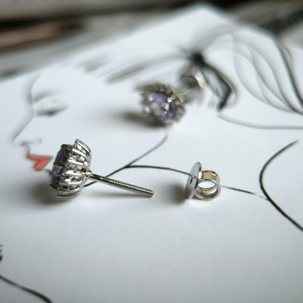 Silver Earrings with Natural Amethyst 1.677ct (2189152)