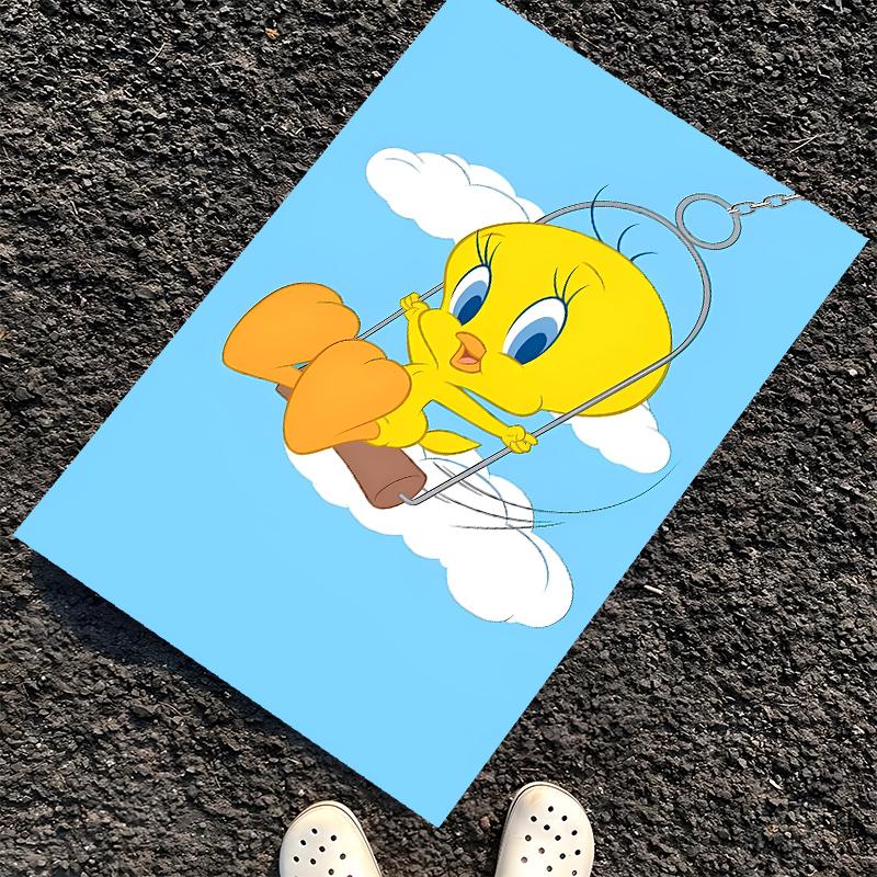 Tweety Printed Carpet, Rug for Office Chair Living Room Bedroom Kitchen Room Decor Gifts.