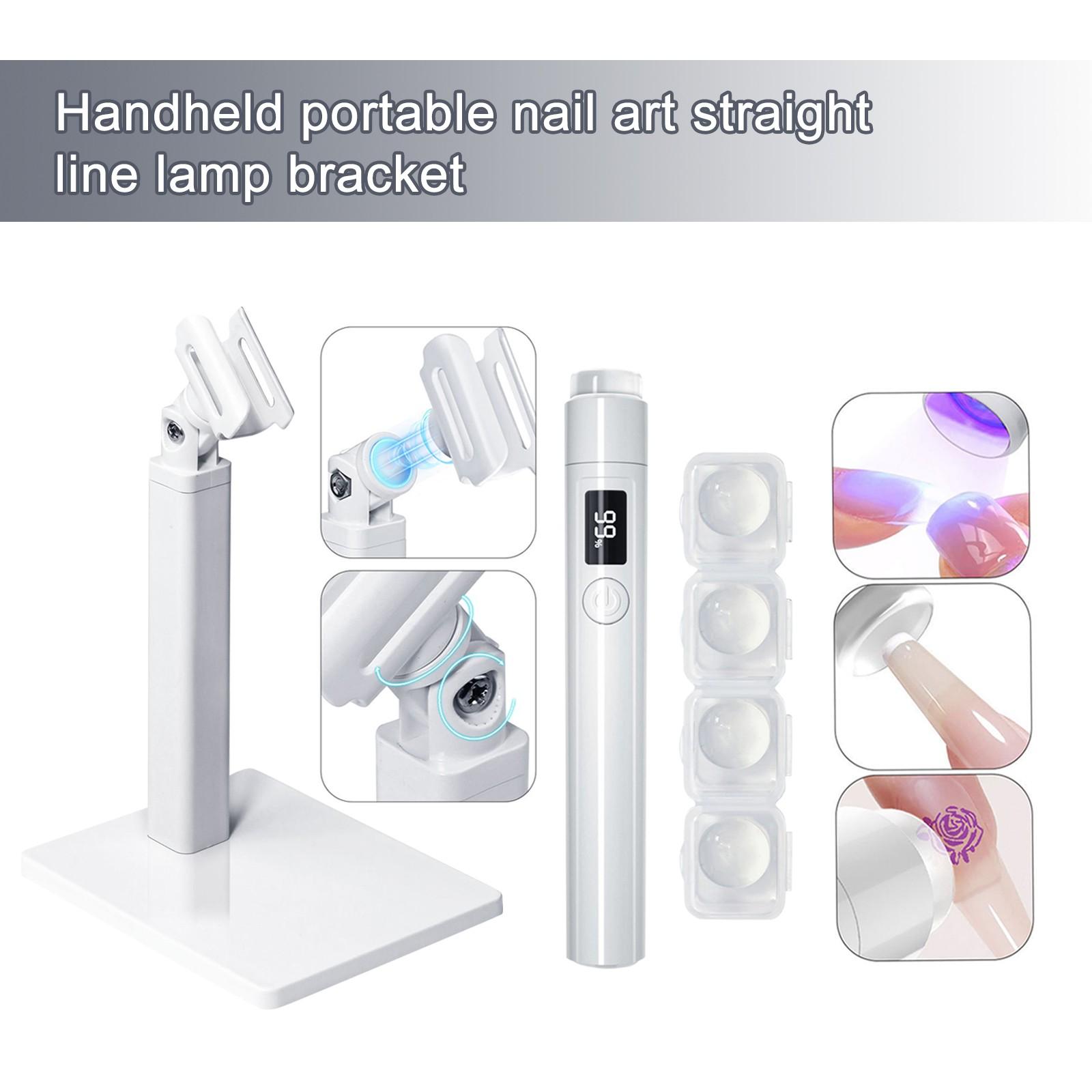 

Набор подставок для УФ-ламп для ногтей: Прочная подставка для УФ-лампы, регулируемая на 360°, подставка для УФ-лампы для ногтей, подставка для домашнего салона, маникюра с силиконовым уплотнением One Size белый