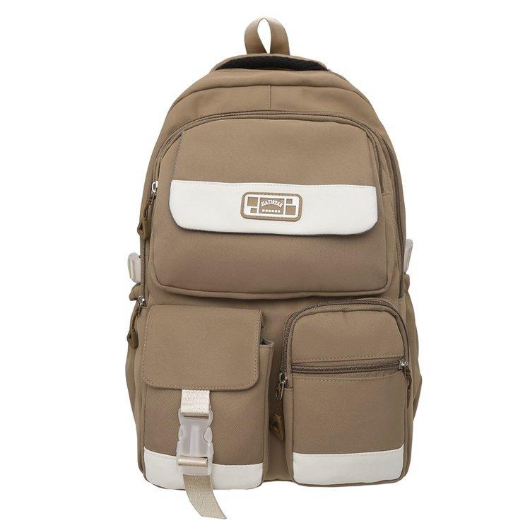 School bag for women, INS forest style, versatile, niche, and high school students, large capacity, high look, dirt-resistant, durable double shoulder