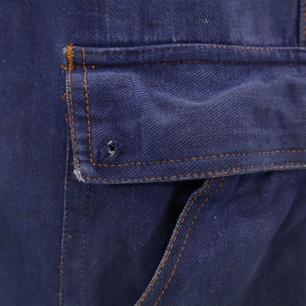 Valley Co 70s 80s vintage Denim Jacket L Navy jeans Men's Used