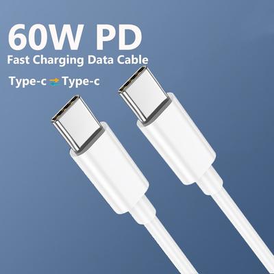 Adapter USB C Wire USB C To USB C Charge Wire Type C Cable Data Cord Mobile Phone Charging Cables