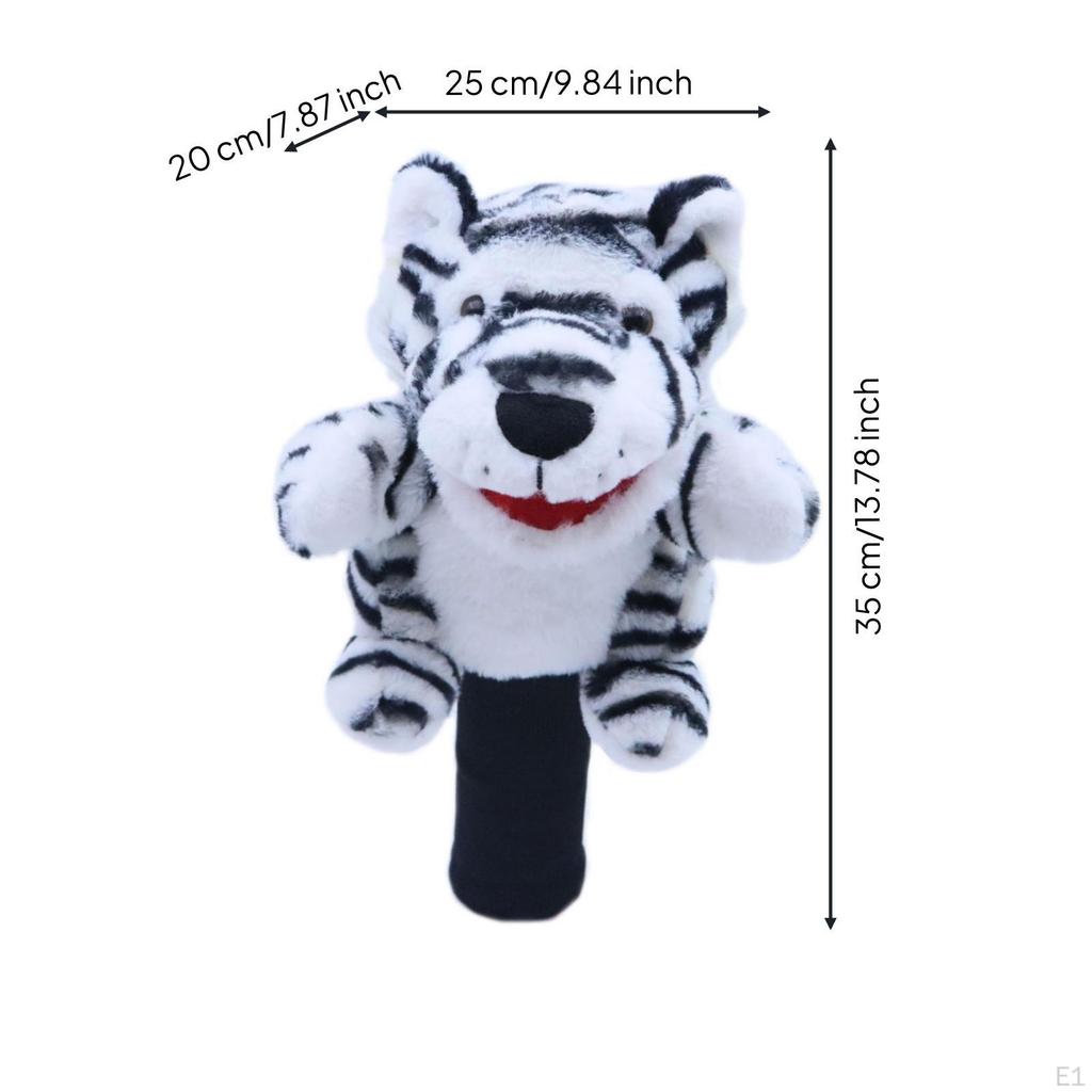Golf Driver Headcover Furry Animal Cute Soft Club Cover