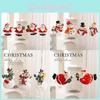 And Santa Snowman Christmas Resin Decor Figures Pendant For Holiday Celebration