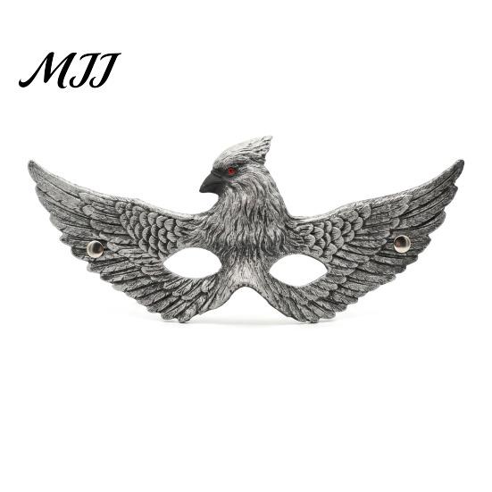 Leichte Halloween-Maske Cosplay Adler Maske, Realistischer Vogel Halbgesicht Unisex Kostüm Maskerade für Halloween, Karnevalsparty Detailliertes Flügel