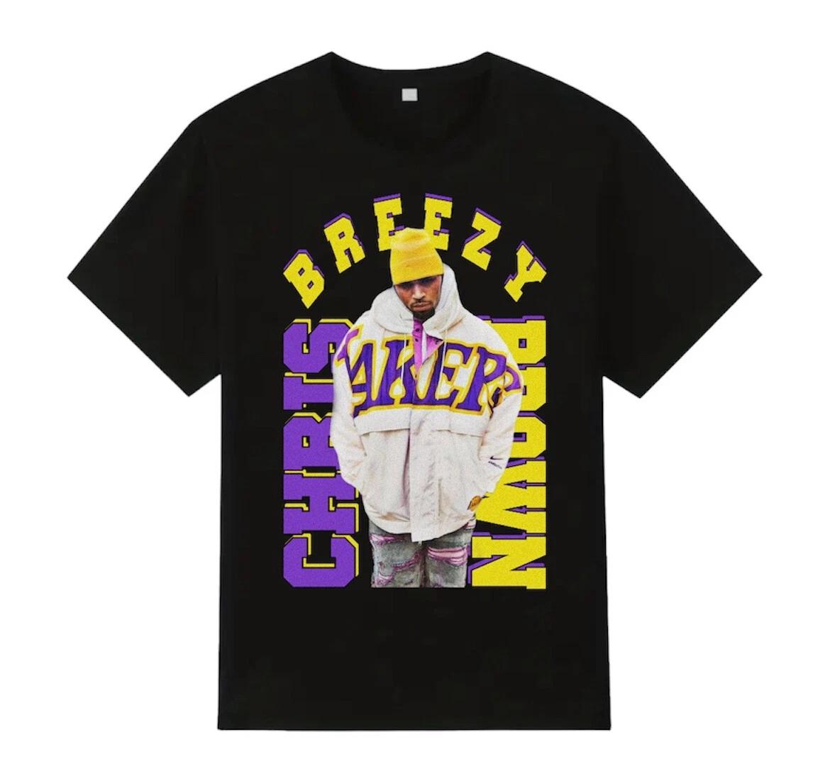 Chris Brown Breezy Celebrity T-shirt Men’s Women 2XL
