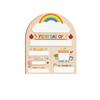 Beginning Day Of Education Sign Wooden Writing Panel For Kindergarten Preschool And Primary Kids With Marker Included