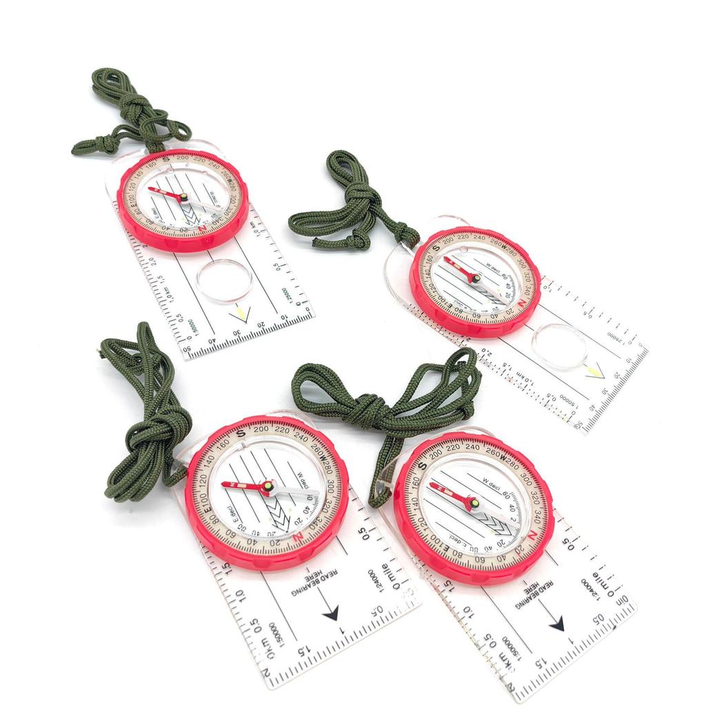 High-Precision Student Compass with Ruler and Luminous North-Seeking Feature for Orienteering
