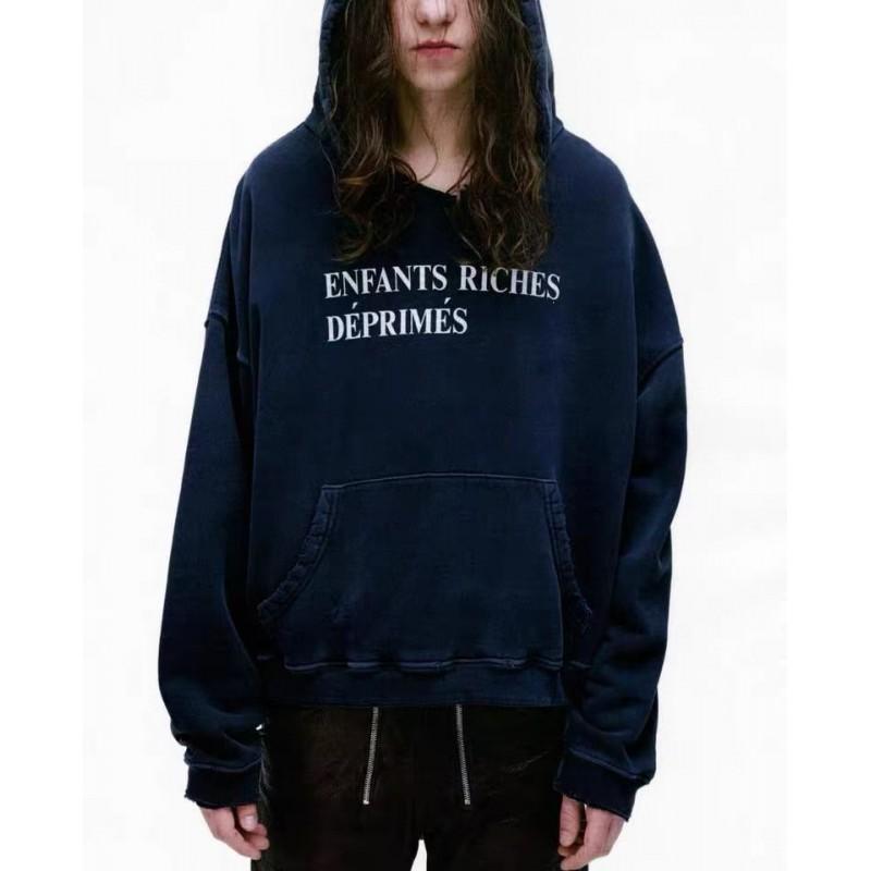 Felpa con cappuccio oversize da uomo con finitura nero lavato, stampa grafica effetto invecchiato, cotone pesante, streetwear