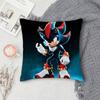 Shadows S-Sonics Hedgehog Double-Sided Printed Square Pillow Cover Decorative Cushion Cover For Sofa Bedroom Bedside