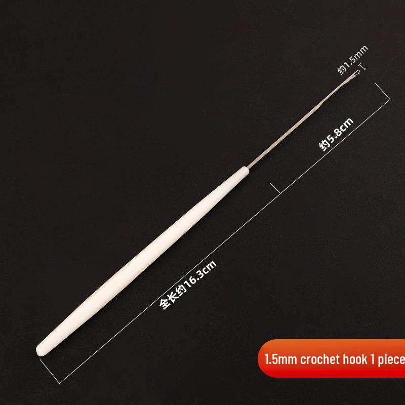 Crochet and Knitting Tools: Small Hand-Knitted Sweater, Extra Fine Hook, Wig, Crochet Needle for Dirty Braids