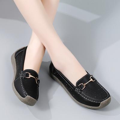 Loafers Casual Women'S Flats Soft Sole Soft Surface Mom Shoes Comfortable Large Size Doudou Women'S Shoes