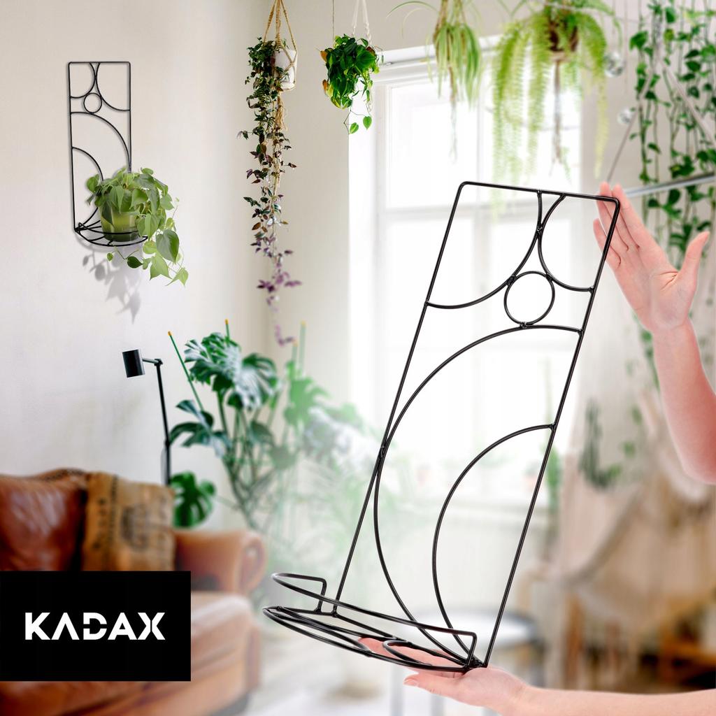 KADAX Metal Hanging Flower Pot Stand 50cm