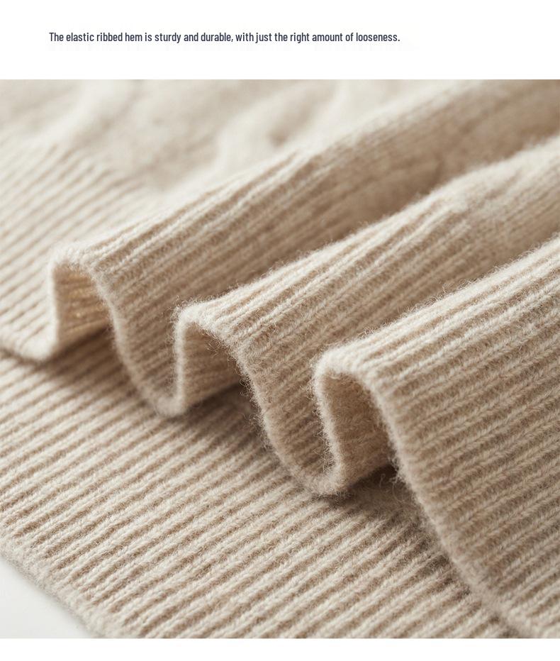 Men's Retro Wool Knitwear: Autumn/Winter Stand-up Collar Sweater
