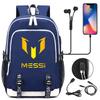 Football Printed Student Backpack Multifunctional Usb Interface Large Capacity Leisure Travel Backpack