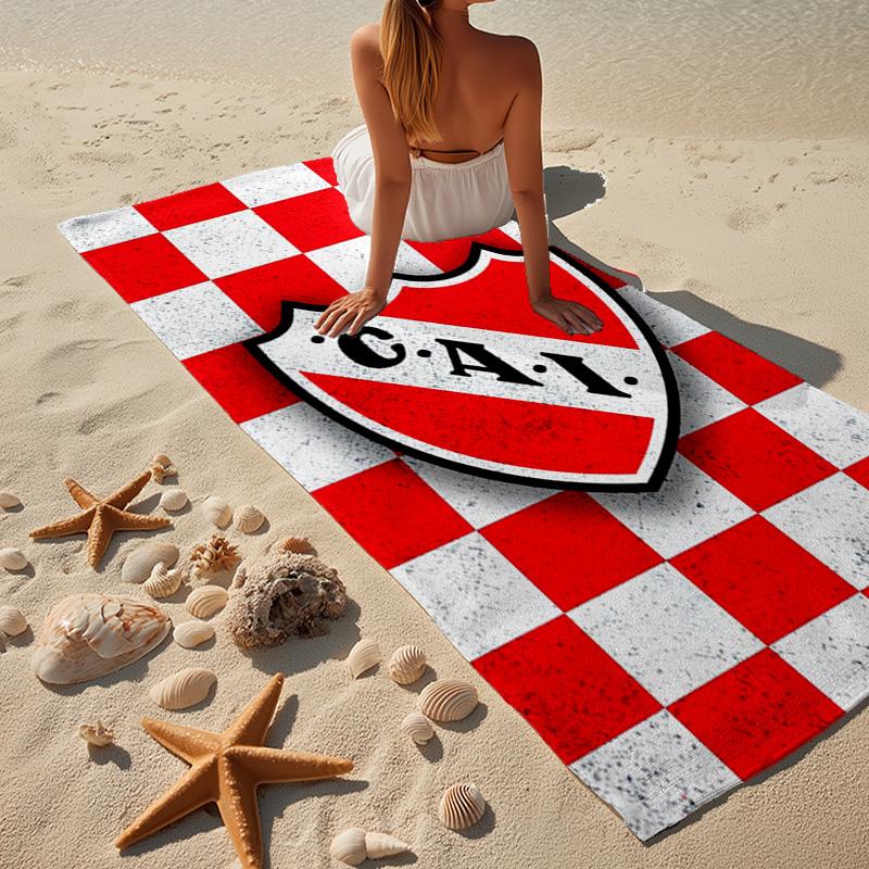 Club Atletico Independiente Microfiber Beach Towel, Lightweight And Quick-Dry, for Summer Travel, Beach Essential, Swimming Pool