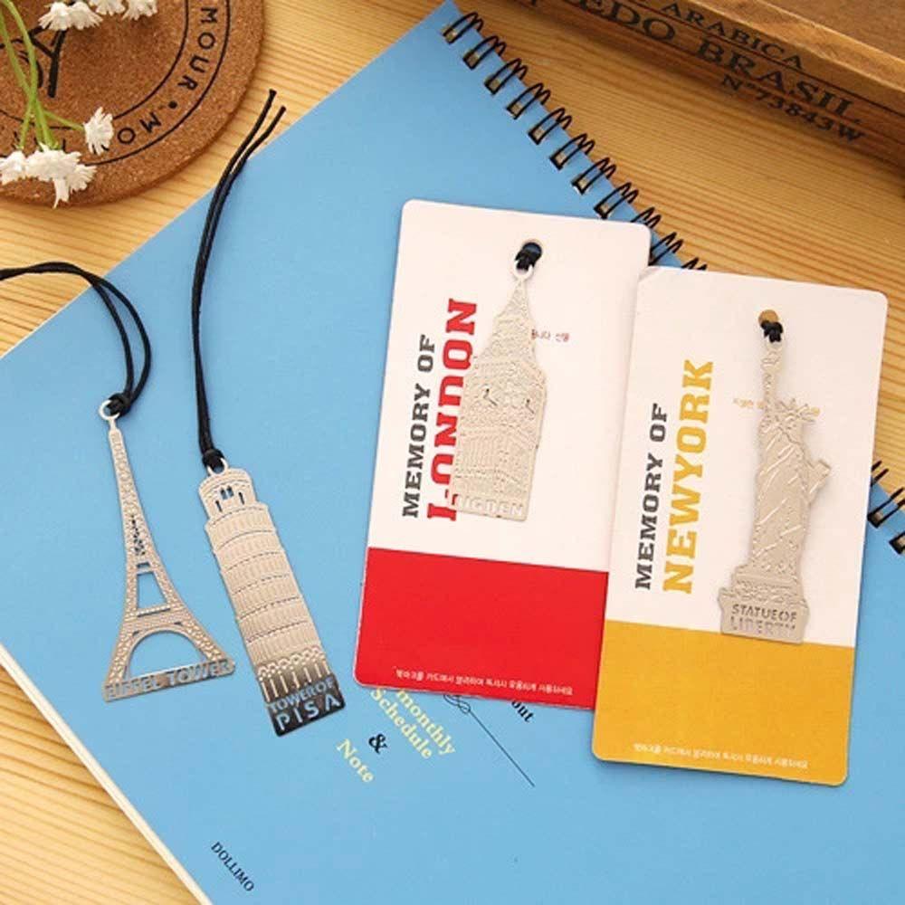 Clips Modeling Building Book Mark Metal European Bookmark Big Ben Bookmark Eiffel Tower Mark Page