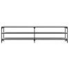 TV Cabinet Gray Sonoma 200x30x50 cm Particleboard and Metal