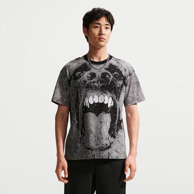 Men's Retro Loose-Fit Crewneck Knit Tee