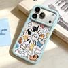 Animal Design Transparent Phone Case for iPhone 13/14/15/16/17 Pro Max - Full Coverage for Women