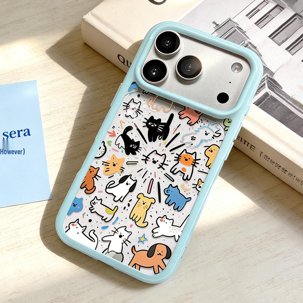 

Animal Design Transparent Phone Case for iPhone 13/14/15/16/17 Pro Max - Full Coverage for Women Apple 11