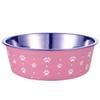 Durable Anti-Tip Stainless Steel Double-Layer Dog Bowl