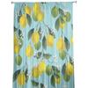 Yellow Lemon Green Leaf Fruit Tulle Sheer Window Curtains for Living Room Kitchen Children Bedroom Voile Hanging Curtain