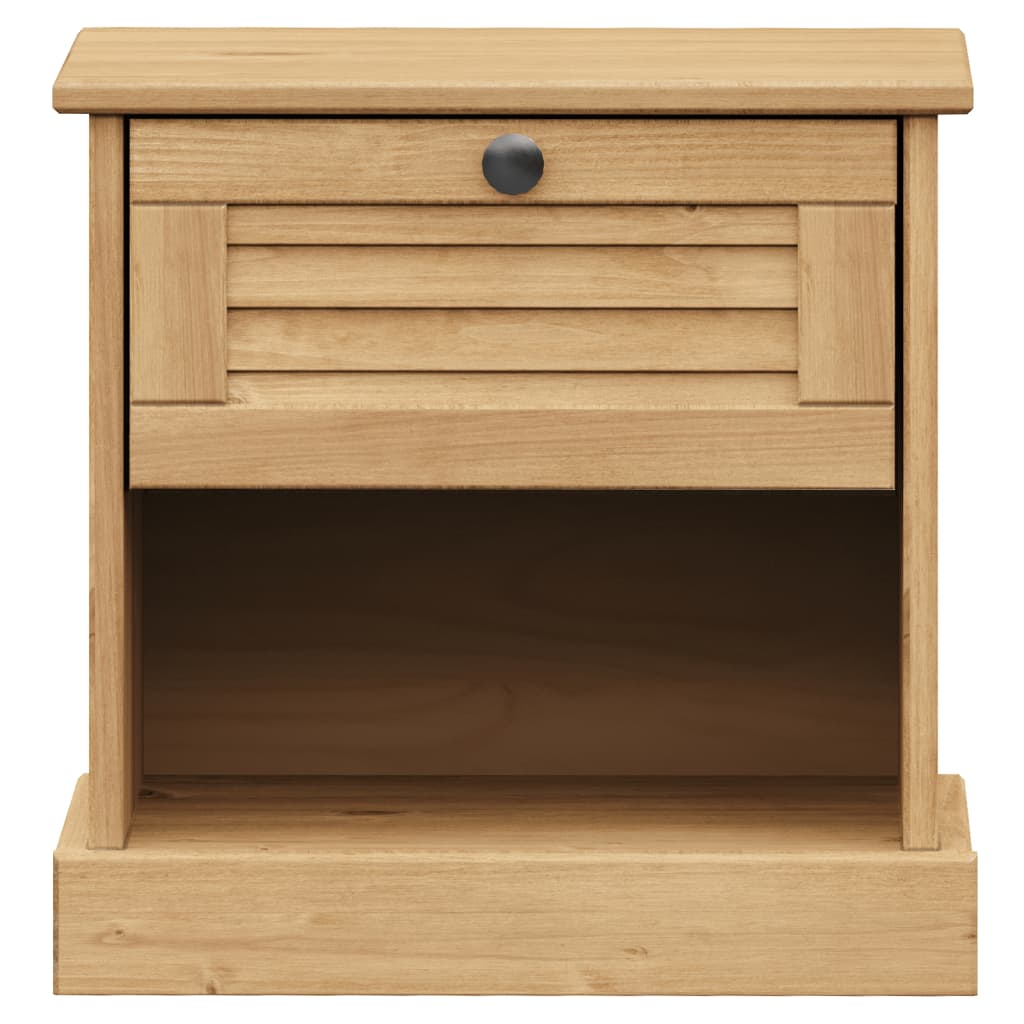 Vidaxl Szafka Nocna Vigo, 42X35X40 Cm, Lite Drewno Sosnowe
