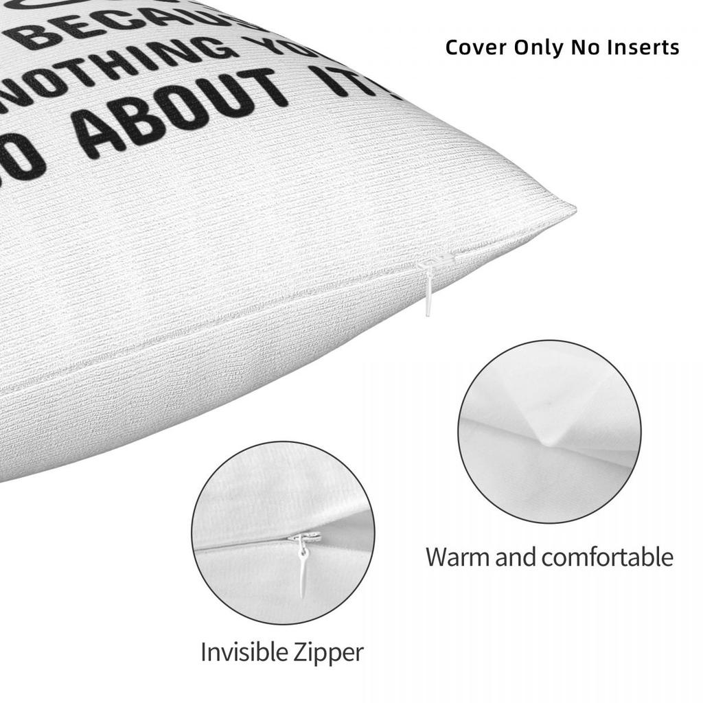 I Smile Because You'Re My Sister Square Pillowcase Polyester Linen Velvet Creative Zip Decorative Sofa Cushion Cover