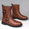 Herren Retro Anti-Rutsch Martin Stiefel, Winter Warm Leder