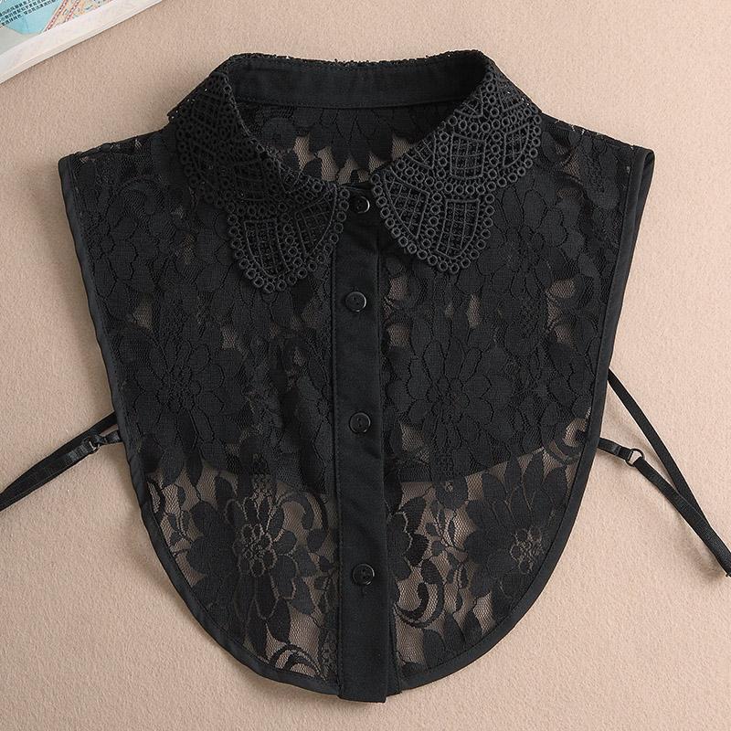Perfekte Übereinstimmung Weißer Falscher Kragen Spitze Falscher Kragen Hemd Abnehmbare Kragen Für Frauen Falsche Bluse Halsbekleidung Bekleidungszubehör Nep Kragen
