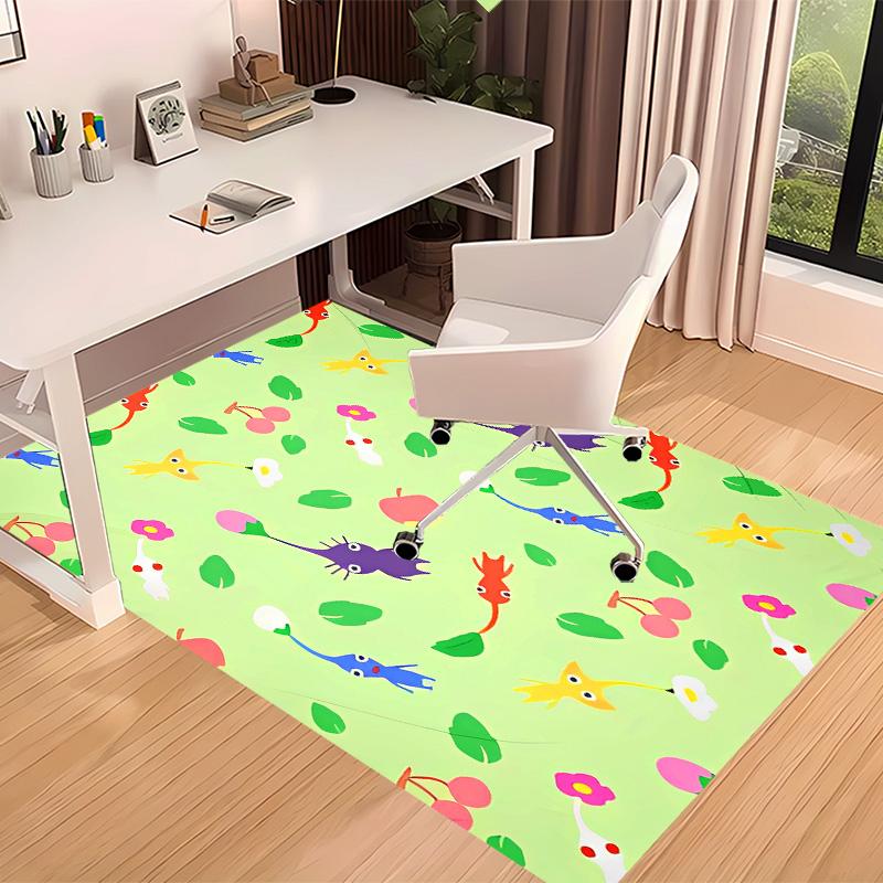 Pikmin Printed Absorbent Washable Carpet, Non-Slip Bathroom Mats, Kitchen Rugs, Yoga Mat,Living Room Entrance, Camping Picnic Rugs