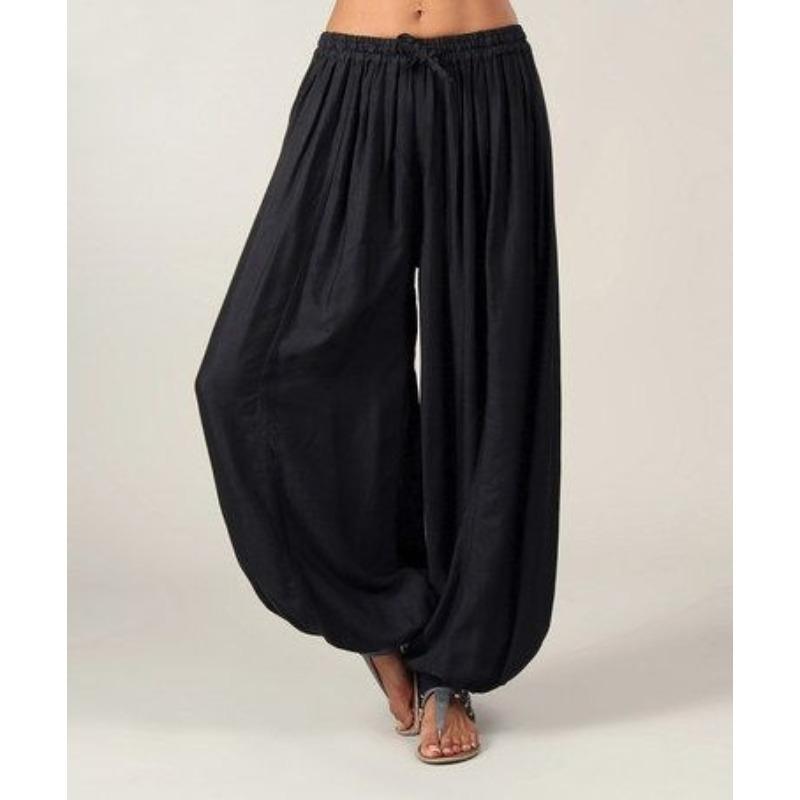 QICED Damenmode, lässig, einfarbig, bedruckt, Hosen und Caprihosen