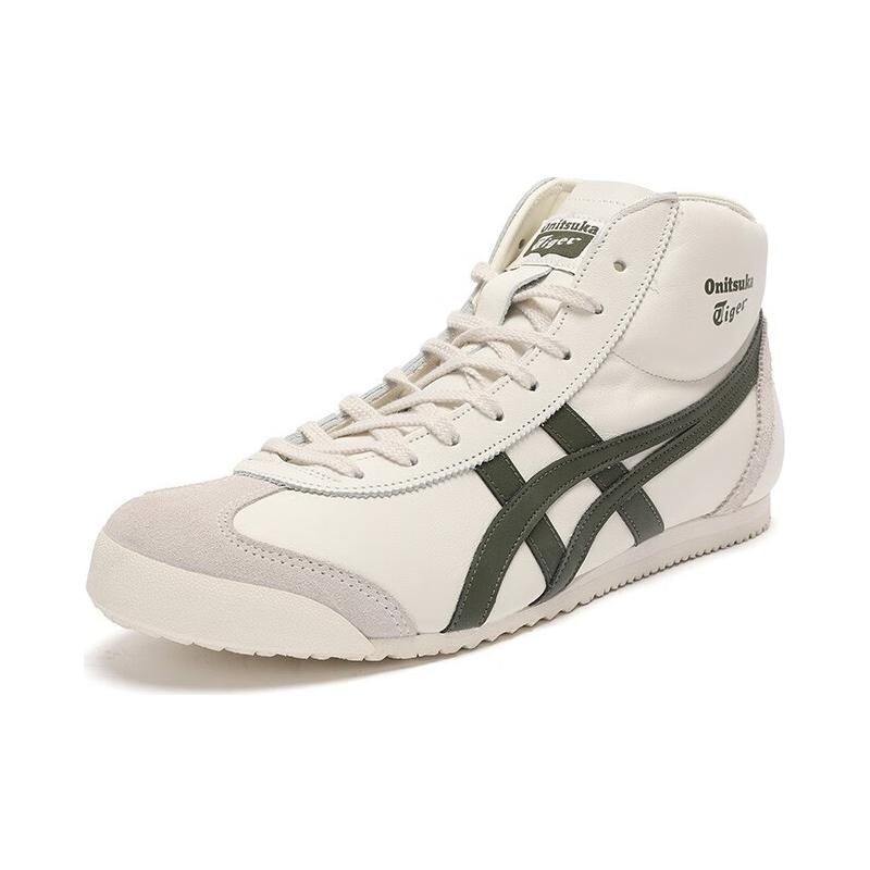 ONITSUKA TIGER Unisex Weiß Grün Mexiko Mid Runner Mid Top Freizeitschuhe 1183B812-100