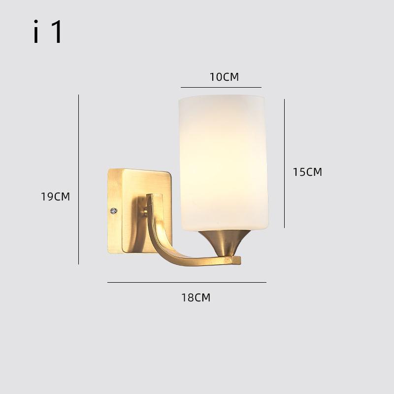 Modern Minimalist Bedside Wall Lamp Nordic Creative Corridor Aisle Glass Led Wall Lights Indoor Living Room E27 AC 110V 220V