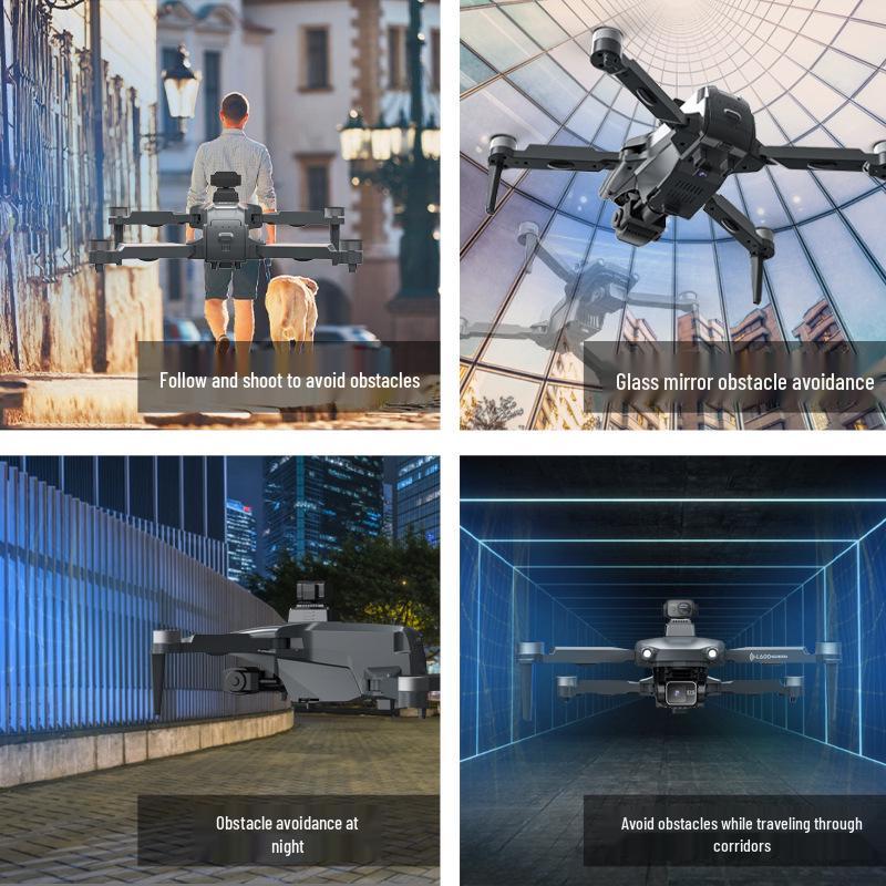 L600 PRO MAX Drone: Three-Axis Gimbal, Electronic Stabilization, Anti-Shake, Laser Obstacle Avoidance.