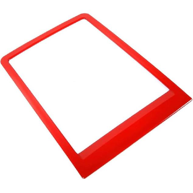 ABS Red Full Interior Decorative Cover Trim Sticker Compatible with Ford F150 2015-2020 (4pcs/Set Inner Door Handle Under Decorative Strip)