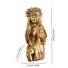 Kreatywne Statuetki Konstelacji 12 Znaków Zodiaku Panna Złota Dziewczyna Figurka Nordycka Wystrój Wnętrz Biurko Półka na Książki Prezenty Urodzinowe