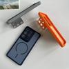 Full Body Lens Flip Stand Magnetic Matte Phone Case For Samsung S26 S25 Edge S24 Plus s 25 FE S23 Ultra For Magsafe Back Cover