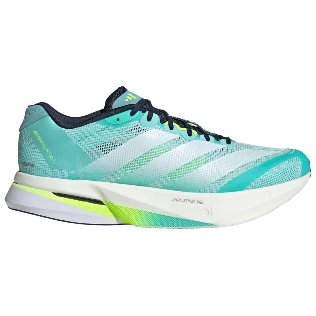 Adidas Adizero Boston 13 Flash Aqua Men Sneakers Green Cloud-White Lucid-Lemon JS4945
