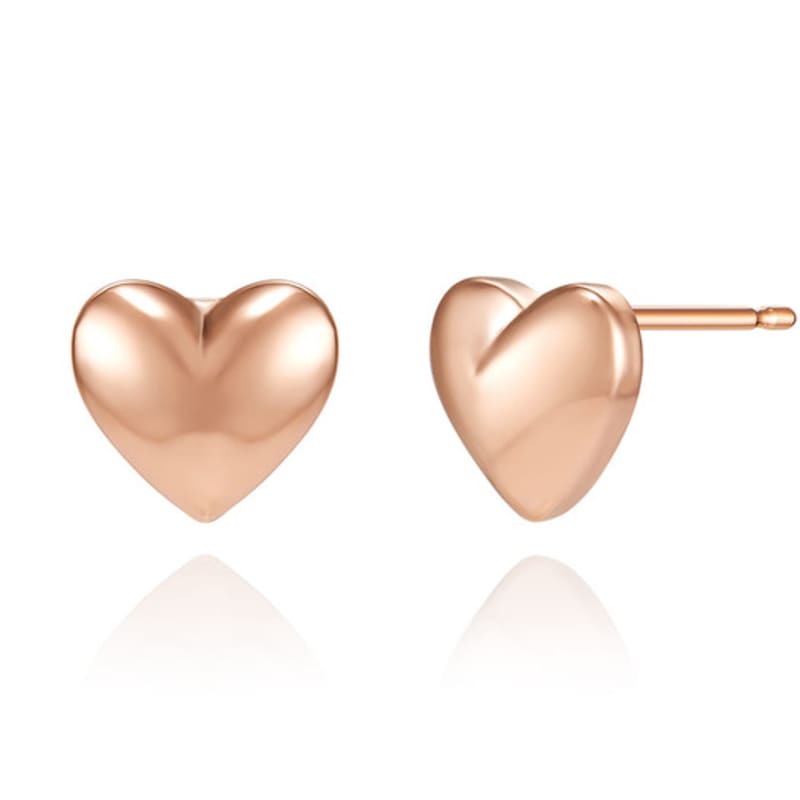CRANNE 14K GF Single Heart Earrings C24EGF168