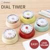 Dretec Dial Timer, Analog Timer, Kitchen, Retro, Cute, Study, Cooking, Loud Volume, Magnetic, Automatic Shut-Off, Ivory Beige